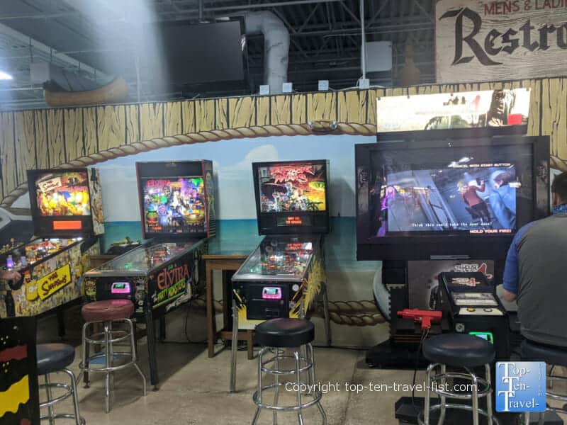 Pinball games at Treasure Island Family Fun Center - the largest arcade on Florida's Gulf Coast 