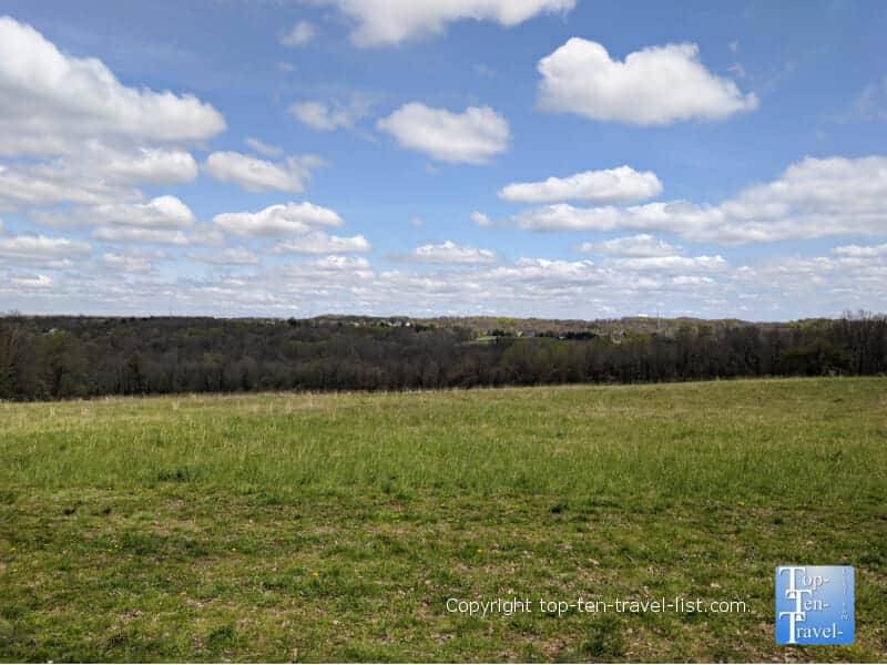 Beautiful views of the countryside at Tyler State Park in Bucks County, Pennsylvania 