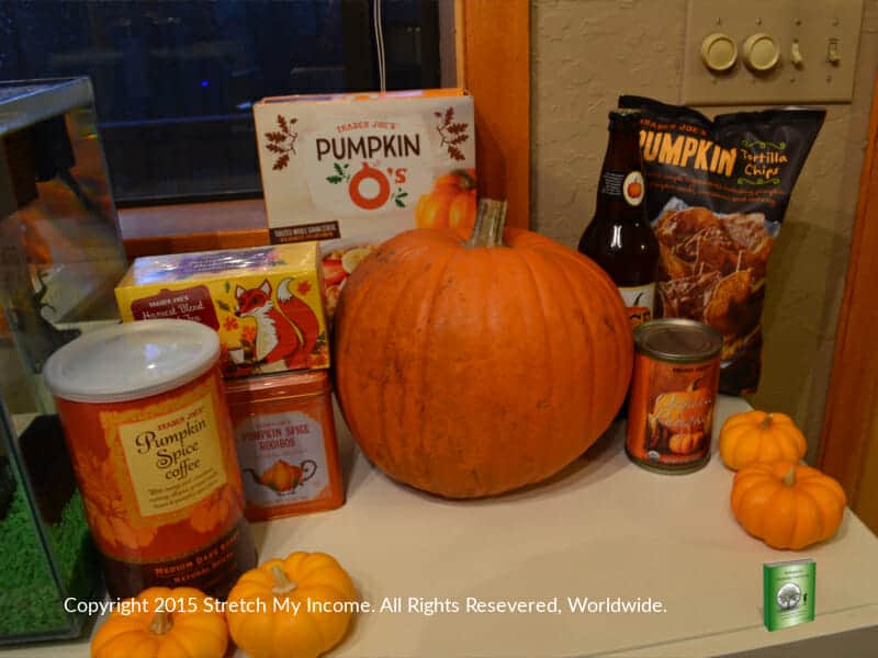 Pumpkin goodies at Trader Joe's