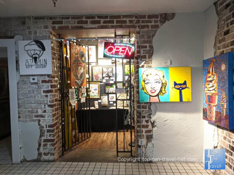 AT Hun Art Gallery in Savannah, Georgia 