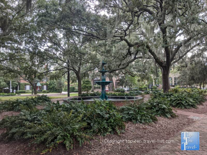 Lafayette square in Savannah, Georgia