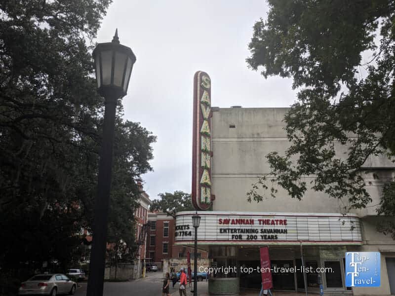 The historic Savannah Theater, one of the country's oldest 