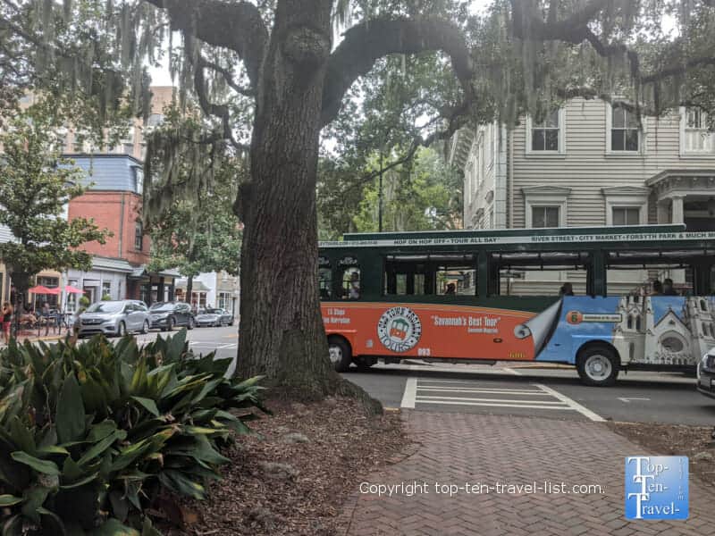 Old Town Trolley tours in Savannah, Georgia
