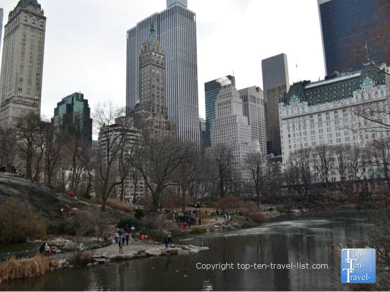 Plaza hotel seen via Central Park in New York City - Home Alone 2 filming location
