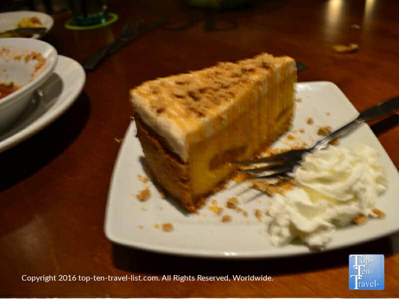 Seasonal Pumpkin Cheesecake at the Olive Garden 