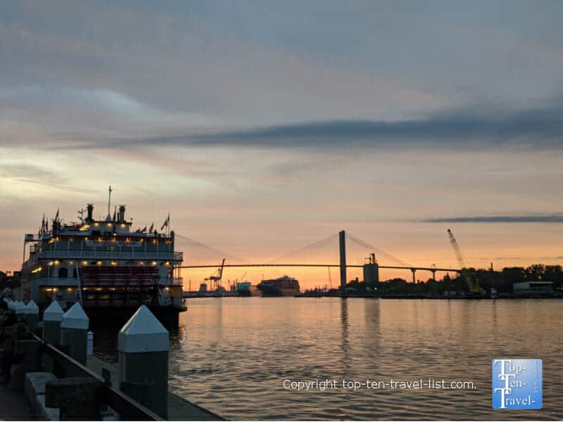 The Savannah riverfront 