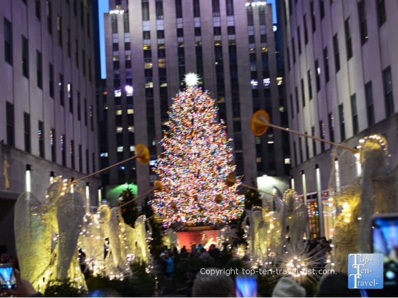 Home Alone 2 filming location - The Christmas tree at Rockefeller Center in New York