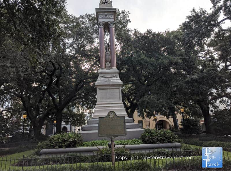 Haunted Wright Square in Savannah, Georgia 