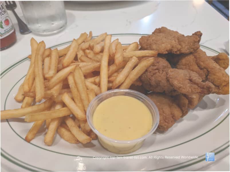 Chicken tenders at Savannah's Little Duck Diner