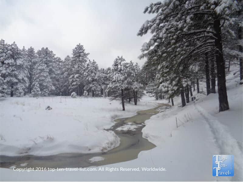 Christmas day snow in Kachina Village, Arizona