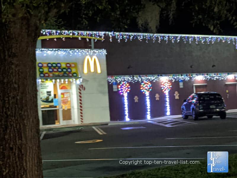 Festive McDonald's on US Hwy 19 in Palm Harbor, Florida