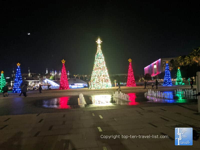 Downtown Tampa Christmas tree