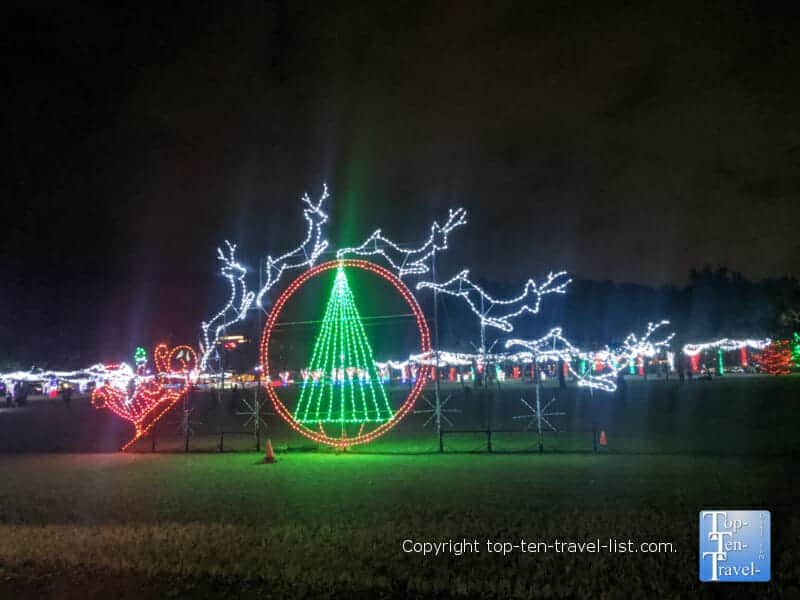 Holiday Lights at Largo Central Park in Florida 