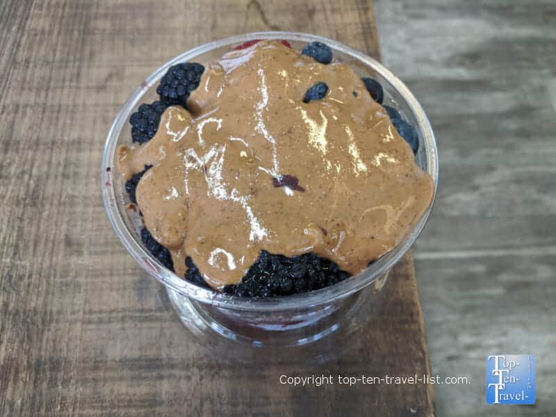 Acai bowl at Good Vibes Juice Co. in Largo, Florida 