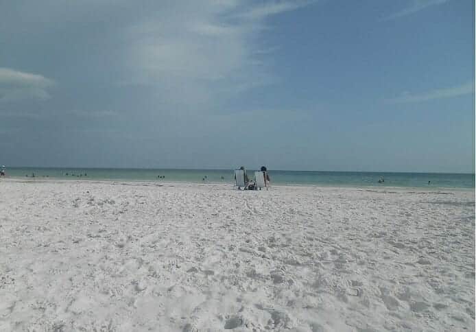 Quiet morning at Siesta Key beach in Sarasota