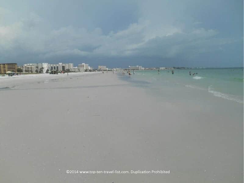 White sand at Siesta Key Beach in Sarasota, Florida