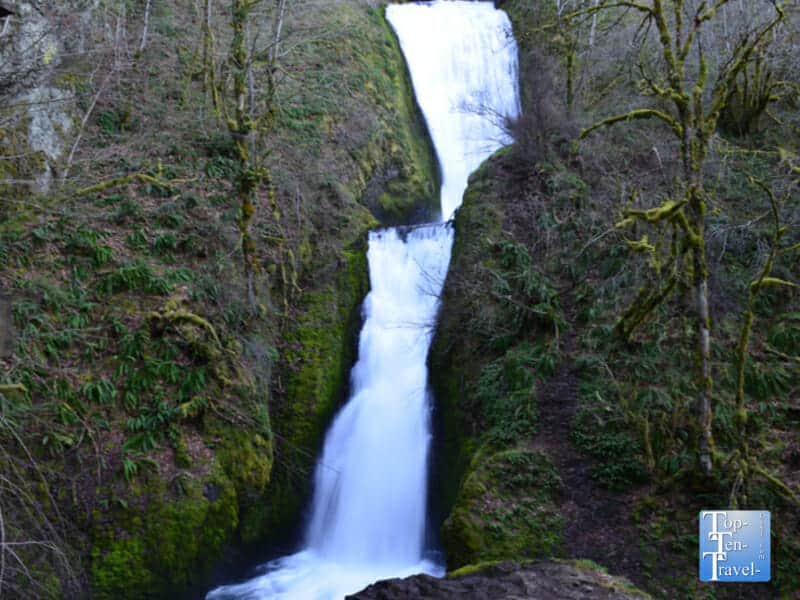 Bridal Veil Falls in the Columbia River Gorge of Oregon 