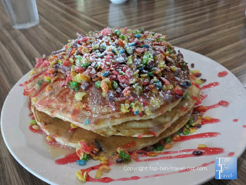 Fruity pebbles pancake at At the Diner in Orlando