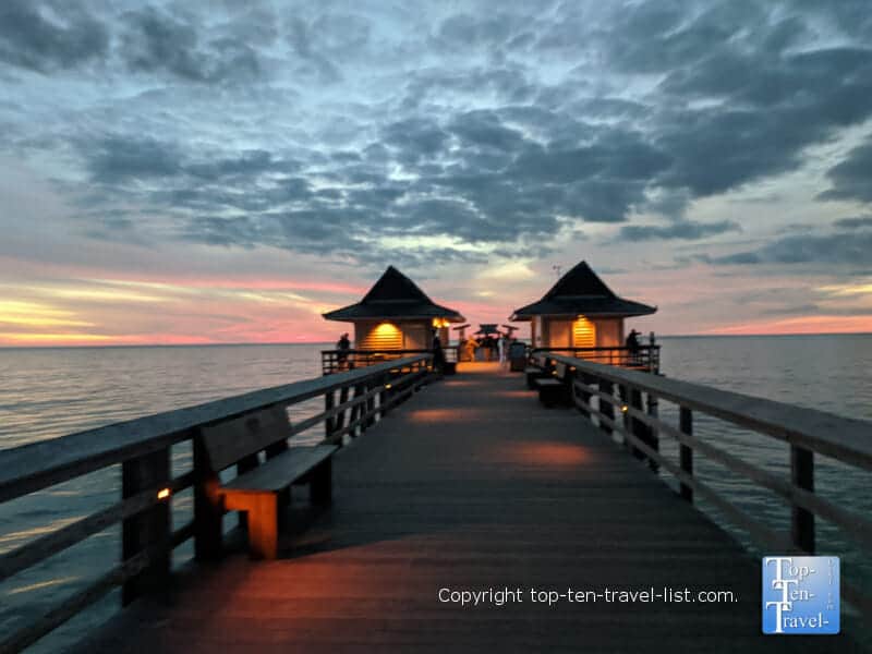 Sunset on the Naples Pier