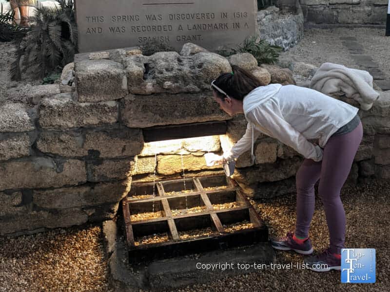 Drinking from the Fountain of Youth in St. Augustine