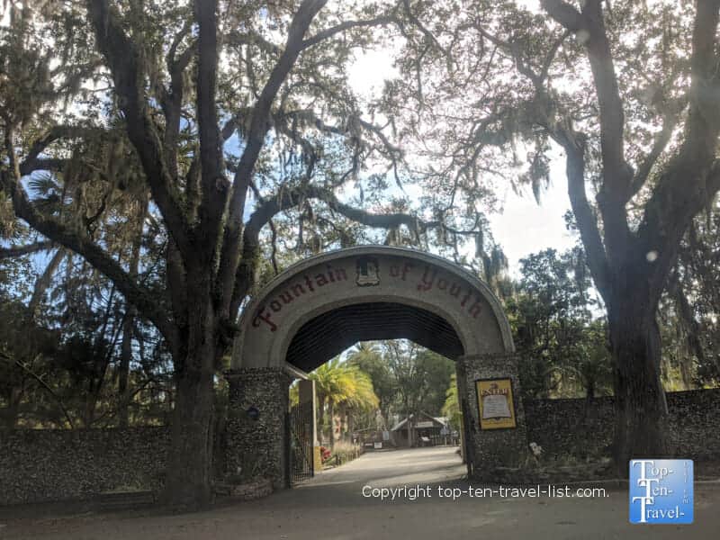 The Fountain of Youth Park in St. Augustine, Florida