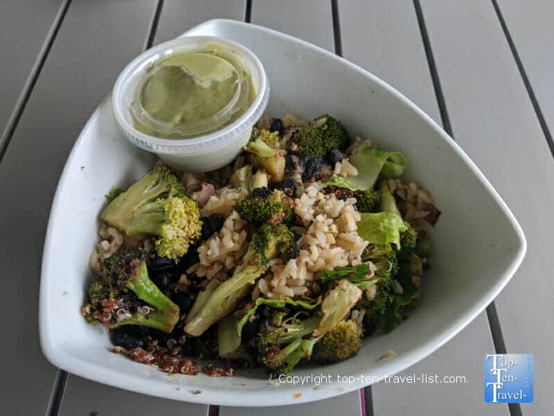 Veggie grain bowl at So Fresh in Tampa, Florida