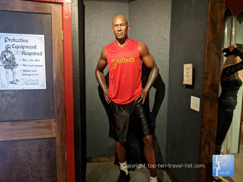 Michael Jordan wax figure in St. Augustine