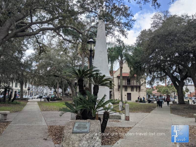 Plaza de la Constitution in St. Augustine, Florida