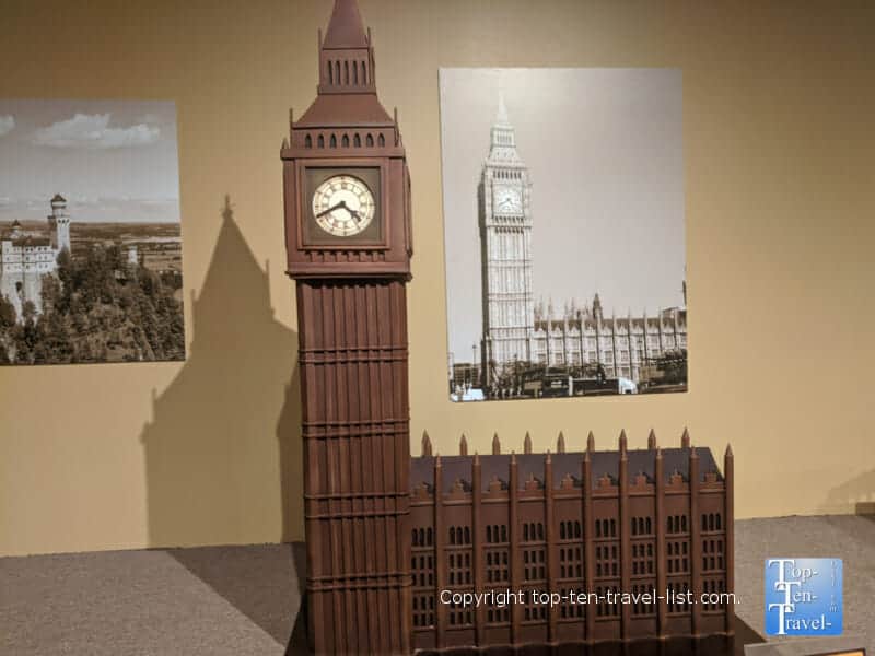 Big Ben sculpture at the World of Chocolate in Orlando, Florida