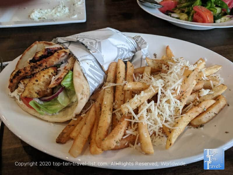 chicken gyro at Taverna Opa in Orlando