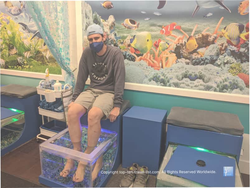 Garra foot pedicure spa at Clearwater's Countryside Mall