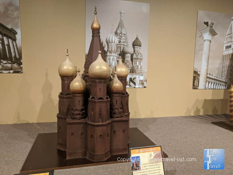 St Basil's Cathedral sculpture at World of Chocolate in Orlando
