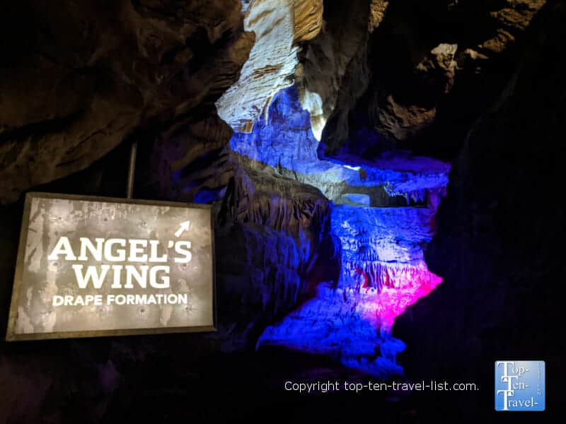 Angel's Wing Ruby Falls cave tour in Chattanooga