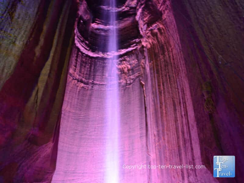 Ruby Falls cave waterfall in Chattanooga, TN
