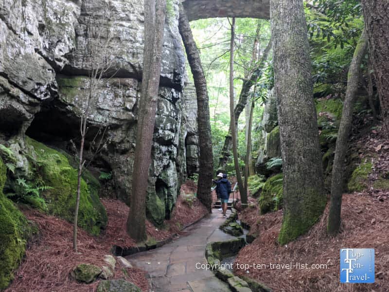 The Enchanted Trail at Rock City in Lookout Mountain, Georgia