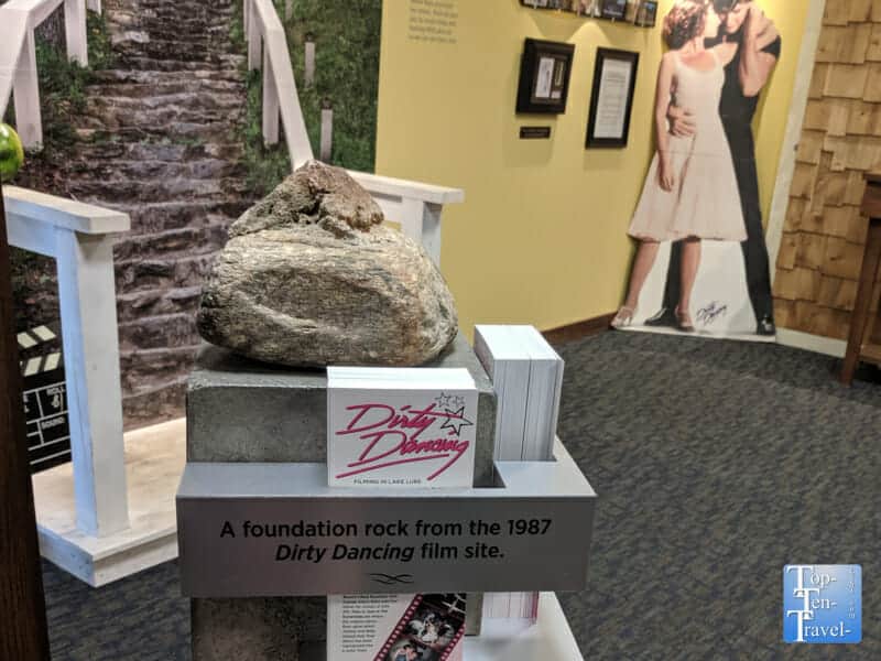 Movie memorabilia at the Dirty Dancing museum in Lake Lure