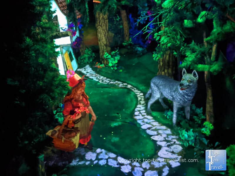 Little Red Riding Hood at Fairyland Caverns at Rock City in Lookout Mountain, Georgia
