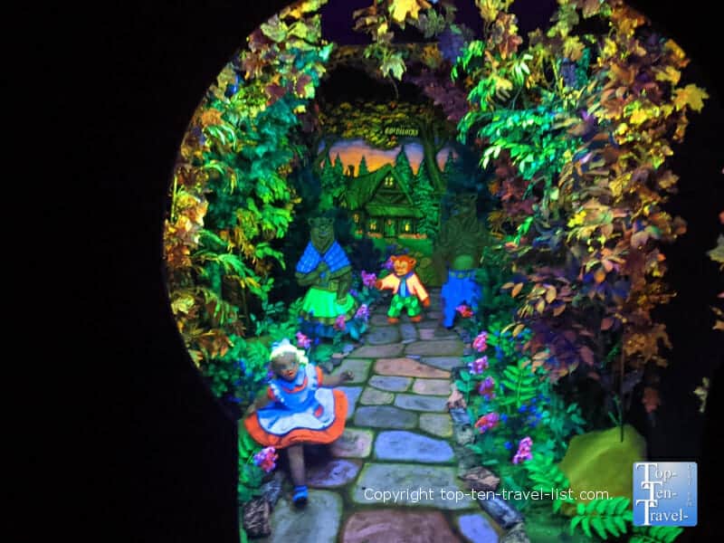 Goldilocks at Fairyland Caverns at Rock City in Lookout Mountain, GA