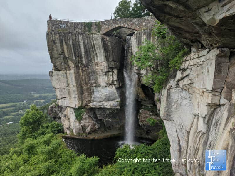 High Falls at Rock City Lookout Mountain in Georgia