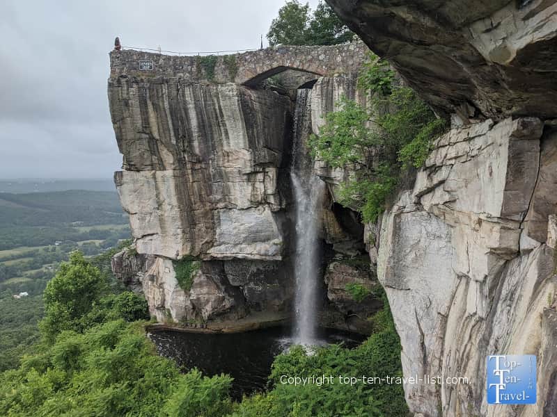 High Falls at Lover's Leap at Rock City in Lookout Mountain