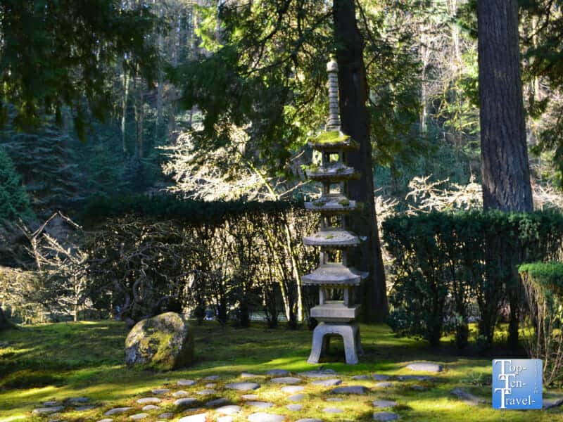 Peaceful scenery at the Portland Japanese Garden 