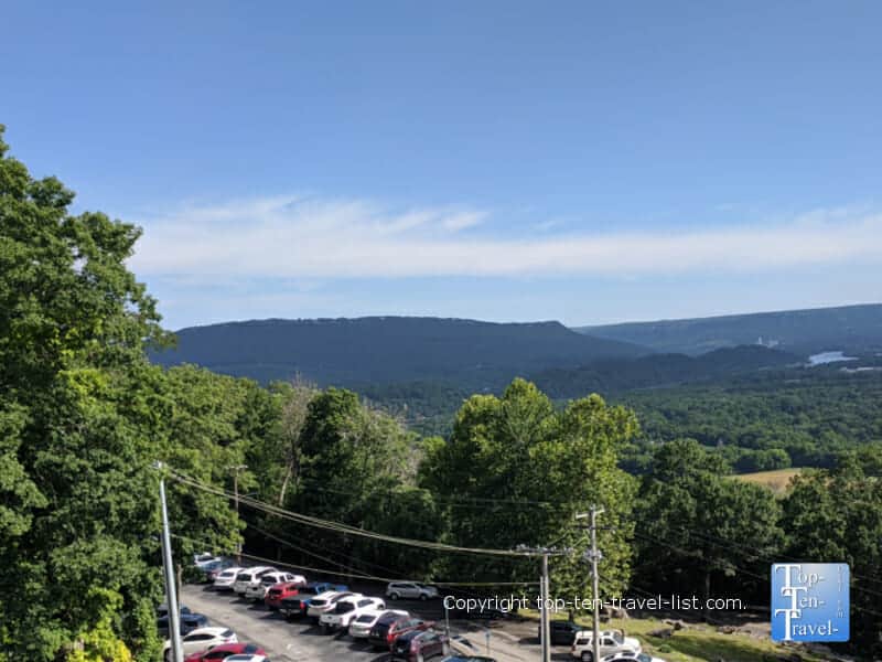 Scenic mountain views from the Ruby Falls Lookout Tower in Chattanooga