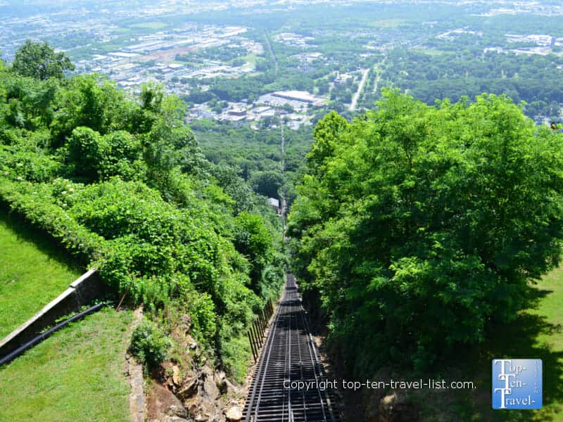 The steepness of the Incline Railway in Chattanooga