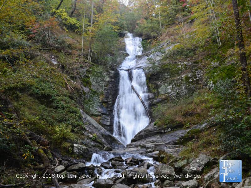 Tom's Creek waterfall in Western North Carolina 