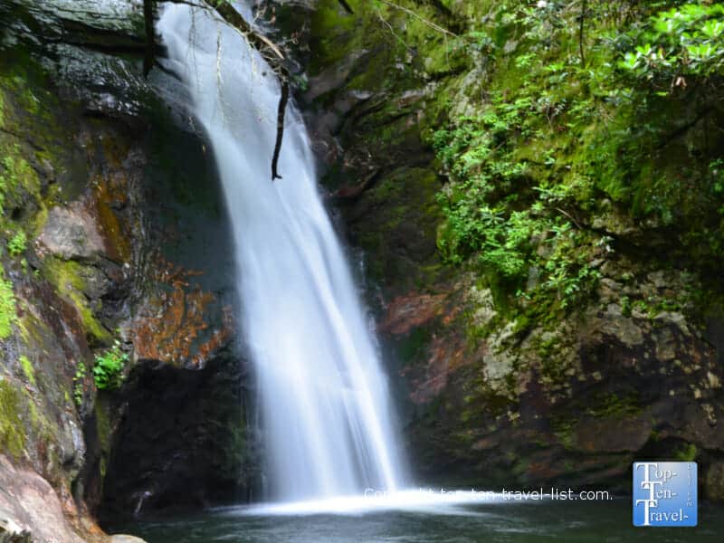 Courthouse Falls in Transylvania County, North Carolina 