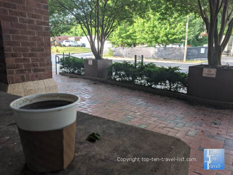 Patio at High Five in Asheville