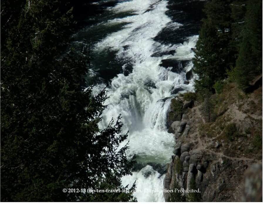Lower Mesa Falls in Idaho along the Mesa Falls Scenic Byway