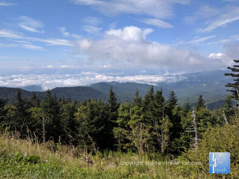 Clingman's Dome mountain views -the highest point of the Appalachian Trail