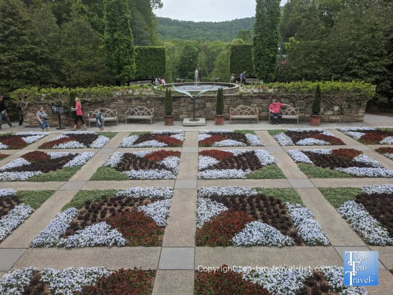 The Quilt Garden at the North Carolina Arboretum in Western North Carolina 