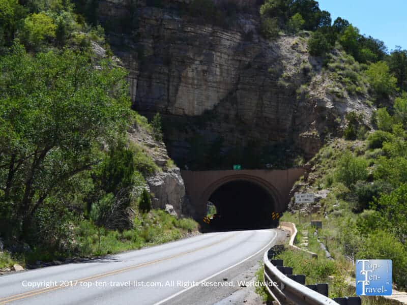 Tunnel on the drive up to Cloudcroft, New Mexico